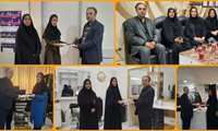 بازدید از آموزشگاه های آزاد فنی وحرفه ای شهرستان گناباد توسط "مروج رییس مرکز آموزش فنی وحرفه ای گناباد" و "رزم آرا کارشناس آموزشگاه های آزاد مرکز" جهت عرض تبریک و اهدای گل و لوح یادبود هفته ملی مهارت 