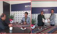 حضور"صادق زاده ریاست مرکز آموزش فنی وحرفه ای تربت حیدریه در مجموعه خبرگزاری جمهوری اسلامی (ایرنا) و تقدیرازخبرنگاران واصحاب رسانه درتربت حیدریه