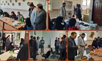 بازدید فرماندار و معاون فرماندار شهرستان گناباد از کارگاه های آموزشی مرکز خواهران و برادران گناباد.