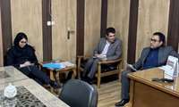  نشست هم اندیشی باحضور،   رضا جابری رئیس مرکز شماره ۲ شهید نعمتی مشهد   عابد زاده مدیر تحقیق و توسعه کارخانجات جامعه   سنجر موسوی مسئول آموزش مرکز شماره ۲ شهید نعمتی مشهد