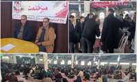  بر اساس برنامه ریزی شورای اداری شهرستان سبزوار مبنی بر برپایی منظم ودوره ای میز خدمت توسط ادارات،این هفته میز خدمت با هدف معرفی آموزش های فنی و حرفه ای درمراکز دولتی و معرفی آموزشگاه های آزاد با حضور ریاست و کارشناسان مرکز آموزش فنی وحرفه ای سبزوار در محل مصلای نمازجمعه شهرستان سبزوار برگزار گردید. 