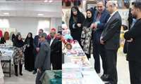  بازدید علی دانش بیان رئیس مرکز آموزش فنی و حرفه ای چناران و محسن رهنما مدیر آموزش و پرورش این شهرستان از هنرستان دخترانه حکمت چناران 
