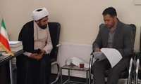  برگزاری جلسه با حضور مسئول آموزش مرکز آموزش فنی و حرفه ای فریمان و مسئول آموزش حوزه علمیه شهید مطهری این شهرستان