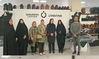 بازدید کارآموزان دوره مهارتی دوزنده کیف چرمی با دست از مجموعه چرم نیاوران