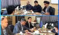  حضور «یاسر اسماعیلیان رئیس مجتمع آموزش عالی گناباد» با همراهی «معاون آموزشی و امور دانشجویی» ، «مسئول ارتباط با صنعت» و «مسئول دفتر نماینده ولی فقیه دانشگاه» در مرکز آموزش فنی و حرفه ای گناباد