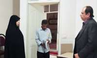 نشست مهارتی با حضور ، احسان مفیدی معاون مرکز آموزش فنی و حرفه ای سپهبد شهید سردار سلیمانی وخانم رحمتی رئیس دبیرستان دخترانه حاج رضا مقدم در حاشیه شهر مشهد