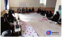  بازدید از کارگاه آموزش مهارتی در روستای ابراهیم آباد این شهرستان