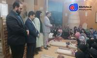  بازدید فرماندار شهرستان قوچان از کارگاه آموزش گلیم بافی