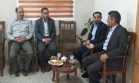 دیدار علیرضا ریاحی رئیس بانک توسعه تعاون نیشابور با احمد شادی رئیس مرکز آموزش فنی و حرفه ای نیشابور
