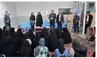 بازدید فرماندار و مشاور فرماندار در امور بانوان کاشمر از نمایشگاه توانمندی‌ های بانوان روستاهای فدافن، فروتقه، عارف آباد و حاشیه شهر کاشمر