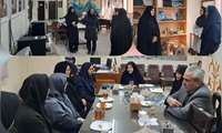 برگزاری جلسه هم اندیشی با حضور «خانم خواجه بلاغی مشاور امور بانوان و خانواده سازمان آموزش فنی و حرفه ای کشور» و «خیرین همکار این مرکز آموزشی در حوزه آموزشهای روستایی و حاشیه شهر مشهد مقدس» همراه با بازدید مهارتی از کارگاههای آموزشی
