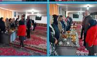  برپایی نمایشگاه پایان دوره مهارتی آموزش شیرینی پزی در روستای قاسم آباد شهرستان بجستان