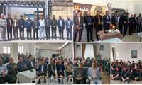  بازدید رئیس مرکز آموزش فنی و حرفه ای تربت جام ، فرماندار و جمعی از مسئولین دستگاههای اجرایی از صنایع تربت جام 