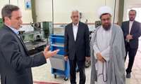  بازدید فرماندار و امام جمعه شهرستان خواف از کارگاههای مهارتی مرکز آموزش فنی و حرفه ای خواف 