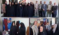 بازدید مشاور فرماندار در امور بانوان شهرستان، بخشدار فرح‌دشت و سرپرست مرکز آموزش فنی و حرفه‌ای کاشمر از دوره آموزشی دوزندگی لباس بدون الگو در روستای عارف‌آباد