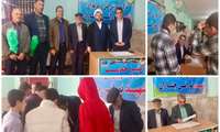 برگزاری میز خدمت مرکز آموزش فنی و حرفه ای شهید نورانی چناران در مصلی نماز جمعه این شهرستان