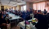 برگزاری ورکشاپ تخصصی نقاشی روی پارچه توسط خانم مژده ادهمی مربی توانمند آموزش فنی و حرفه ای استان خراسان رضوی 