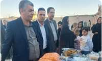 بازدید روسای ادارات زیرمجموعه وزارت تعاون کار و رفاه اجتماعی در بردسکن از بازارچه توانمند سازی بانوان روستای کشمر 