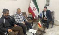 دیدار میثم حیدری عهده دار امور اجرایی مرکز آموزش فنی و حرفه ای چناران با کارشناسان اشتغال و مهارت اداره کمیته امداد امام خمینی(ره)  شهرستان های چناران و گلبهار