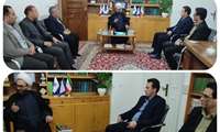 دیدار نوروزی روسای ادارات سرخس با حجت‌الاسلام صباغیان امام جمعه این شهرستان