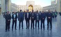 غبارروبی مزار مطهر شهدا در بهشت ثامن حرم مطهر رضوی